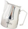 Abcsea 1 Pieza Jarra de Leche de Acero Inoxidable, Jarra de Espuma de Leche, Jarra de Acero Inoxidable, Estilo Europeo, Plata 350ml/12oz