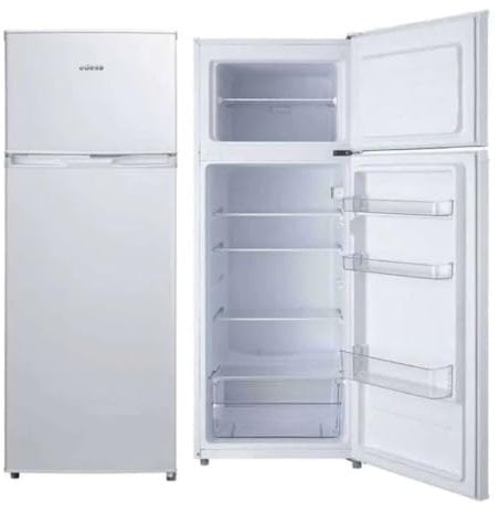 Edesa - Frigorífico Estático, Modelo EFT 1611 WH, Dos Puertas, Altura de 1,60, Frigorífico y Congelador, Capacidad de 235 litros, Iluminación Interior, Clase de Eficiencia Energética F, Color Blanco