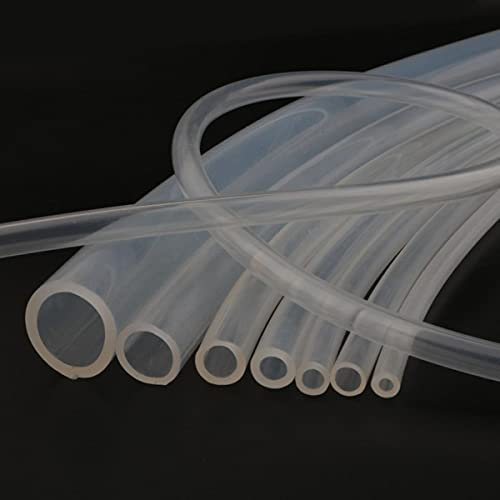 1 Meter lebensmittelechter Silikonschlauch 2~21 mm klar transparenter Silikonschlauch Flexibler Gummischlauch Hitzebeständige Trinkwasserleitung-100 cm, 3 x 8 mm