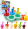 Dyroe Mini Molde Helados y Hielo de Silicona, Sin BPA y Reutilizable, con 3 Tiras Largas, Multifuncional Moldes de Paletas para Bebé y Niños Rosa