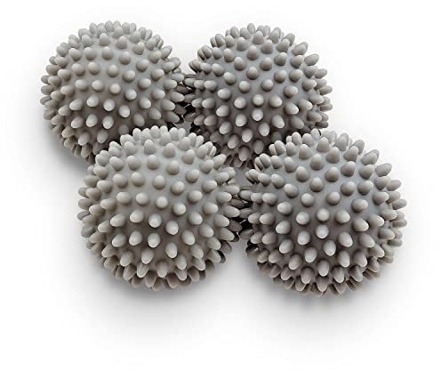 Dryer Balls - Confezione da 4 palline riutilizzabili atossiche (grigie)