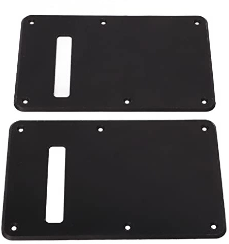 Gitarren-Schlagbrett, E-Gitarrenrückplatte, langlebiger effektiver Schutz für Musikinstrumente (Schwarz)