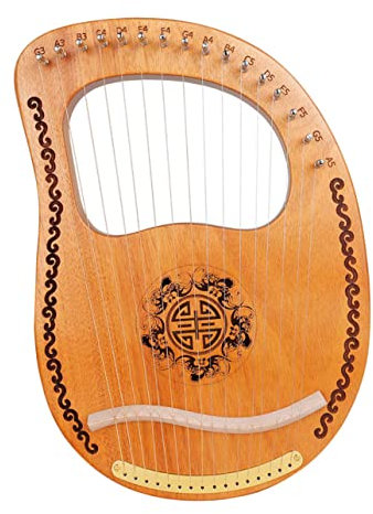 Parliky 1satz Saitige Holz-lyra Harfe Für Anfänger Antike Stil Handharfe Mit Hochwertigem Tragbar Für Musikliebhaber Und Ausgestattet Mit Zwei Zusätzlichen Harfenzupfern