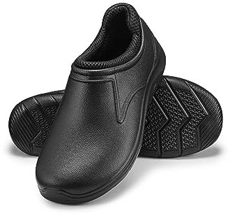 ESTRO Zuecos Hombre de Jardín - Zuecos Mujer Trabajo Zapatillas Casa Verano Hombre Zapatos de Jardín Ligero K040S (41 EU, Negro)