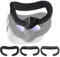 Nefuo Face Cover for Quest 2, 3 PCS Sweat-Proof Breathable VR Foam Replacements Accessories, Anti-fogging Fitness Facial Interface with Anti-Leakage Nose Pad for Meta Quest 2 VR Headsets