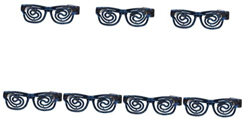 Holibanna 7 Stück Leuchtende Brillen Leuchtstab-Brillen Glitzernde Sonnenbrillen Cosplay-Brillen Leuchtende Led-Brillen Bar-Party-Brillen Blinkende Brillen Oder Blaue Einzigartige