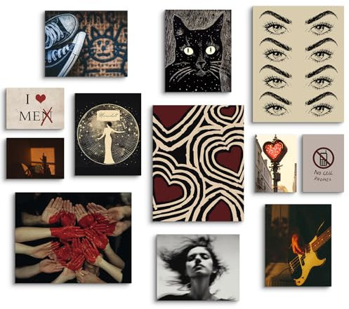 VIYYIEA Poster Y2K Downtown Girl Room Decor Kokette Ästhetische Wandkunst Drucke Schlafzimmer Vintage Rock Wanddekoration Baddie Hip Hop Wandcollage Bilder Set für Wohnzimmer Badezimmer Schule