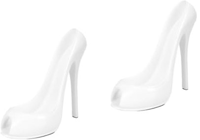 Cabilock 2 Pièces casier à vin Talons Hauts Porte-Bouteille de vin à Haut modélisation de Chaussures à Talons Hauts - Range-Bouteille résine - Range-Bouteille élégant décor Ornement