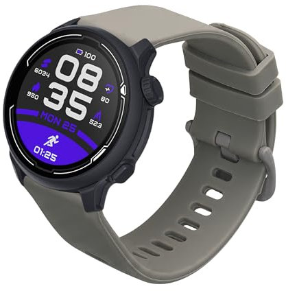 kwmobile Ersatzarmband kompatibel mit COROS PACE 2 / APEX (42mm) Armband - Fitnesstracker Band aus Silikon - Carbon Print Band für Smartwatch - Grau