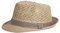 Chapeaux de Fedora de Paille pour Hommes, Chapeau cubain Chapeaux Fedora de Paille structurés Respirants avec Une Doublure absorbante de Sueur