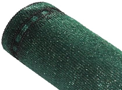 Brise-vue 100% - Vert/Noir - 300gr/m² - Boutonnières Vert/Noir 1m x 25m