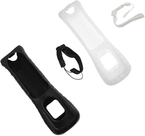 Zihozan Silikonschutz-Wii-Hülle und Armband Kompatibel mit Wii-Fernbedienung