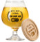PRSTENLY Geschenke für Männer, Bierkrug Glas+Bambus Untersetzer Geburtstagsgeschenk für Männer, Geschenk für Papa Opa Kollegen Freund zum Geburtstag Vatertag Weihnachten Ostern, 17 Oz