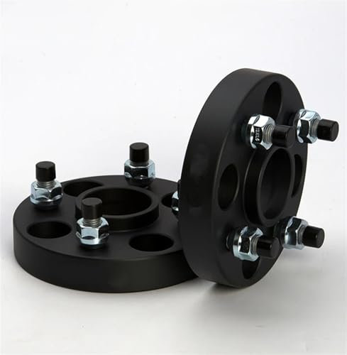 Wheel Spacers 2 Stück 15/20/25/30/35mm Rad Spacer Adapter M12XP 1,5 PCD 4X 100 Zentrum Bohrung 56,6mm Für FIAT Für OPEL Auto Wheel Spacer Lug Wheel Spacers(2PCS 25mm Black)