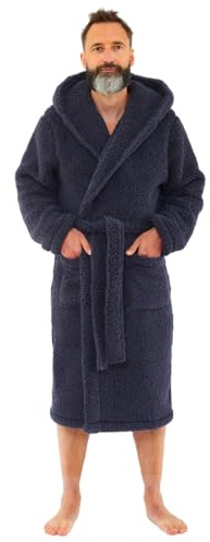 Just Essentials Mens Boys Fleece Onesies Gowns Robes Hooded Jumpsuit UK Seller