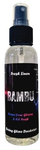 Fresh Linen Antibacterial Boxing Glove Deodoriser Spray 100ml – Odour Eliminator for Gloves, Hand Wraps, Shin Pads – Kills 99.9% of Bacteria – Ideal for Boxing, MMA & Kickboxing. Boxing Gifts