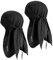 YANIKY Bandana Herren - Atmungsaktiv Kopftuch Sommer Durag, Face Kopf-&Nackenschutz Bandana Cap Damen Multifunktionstuch 3 in 1 Elastisch Halstuch Sport Kopftuch (Schwarz+Schwarz)