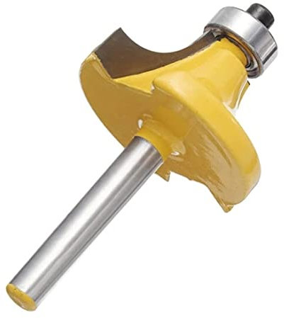 Woodworking Router Bit Set 1/4 Inch Shank 3/4 Inch Radius Carbide Round Over Edging Router Bit Wood Working Cutter Tool for Home Garden