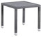 METRO Professional Outdoor Esstisch Barbados, Aluminium/PE-Rattan, 80 x 80 cm, Tischplatte in Steinoptik, Wetterfest, Quadratisch, Grau