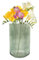 Point-Virgule Vase decoratif, décoration Maison, Vase Fleur en Verre, Vert, 10.5x17.5cm