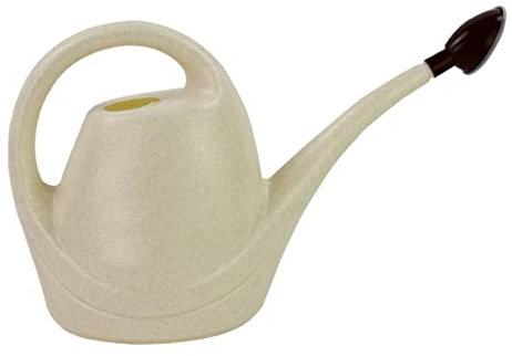 KONTONTY Annaffiatoio Per Piante Con Beccuccio Beige Da 3 5 L Pratico Vaso Per Annaffiare Piante Da Esterno/Base Stabile