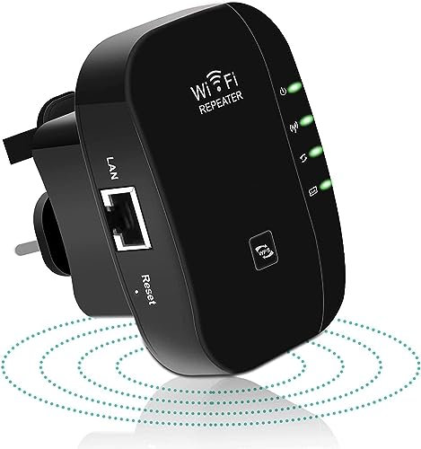 2025 Newest WiFi Extender, WiFi Booster, WiFi Repeater, Covers Up to 3000 Sq.ft and 45 Devices, Internet Booster - with Ethernet Port, Quick Setup, Home Wireless Signal Booster, Black3