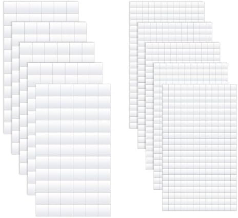 MtnLaur Sticky Foam Pads Squares 1650 Pcs, Sticky Dots Squares, 3D Square Glue Dots Double Sided Tape, Adhesive Mount Dots, for Shaker Cards Scrapbook DIY Craft Office Supplies, 10 Sheets