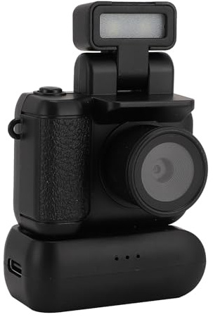 Yosoo Health Gear Mini Retro Camera 1080P Video Recorder Flashlight | Video Recorder with 2MP Photo, 160 Degree Lens for Vlogging Travel, Compact Keychain Style Integrated LED Flashlight
