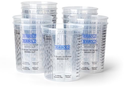 Terbold Paint Mixing Cups 32oz (12 Pack)