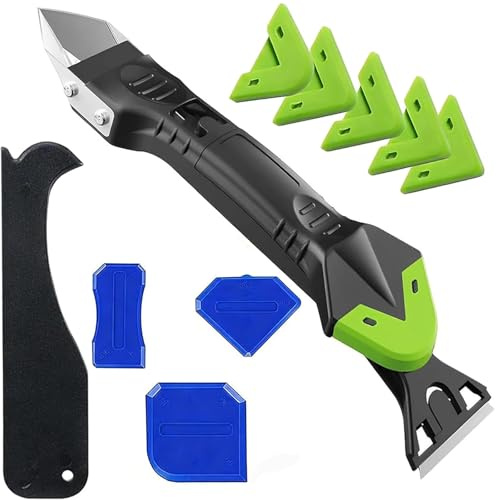 Silicone Remover Tool, Silicone Tool, Caulking Tool 3 in 1 Sealant Finishing Tool Bathtub Caulk, Versatile Reusable Ideal for Bathrooms, Kitchens, Floors, Caulking and Smoothing Sealants Grout Remover