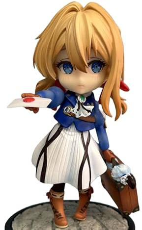 REOZIGN Figure De XViolet, Mignon Bagage À Main Debout Violet Evergarden D’Action 18cm/7.1inch Fait Main PVC Personnage Modèle Statue Ornement Cadeaux