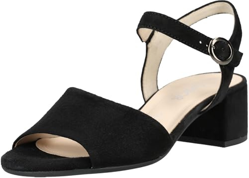 Gabor Damen Riemchensandalen, Frauen Sandalen,aktuell,Freizeit,festlich,Schaft-weiten,senkfuss,senk-spreizfuss,Lady,Ladies,schwarz,39 EU / 6 UK