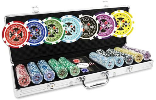 Ultimate Poker-Koffer, Poker Chips, 500 Stück