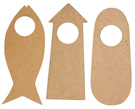 Türschild, 10x25 cm, 6 sort.