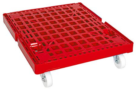 der ROLLENDE SHOP Transportroller 724 x 815 Basisplatte, Rot