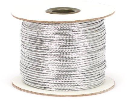Berwick TC 20 Lametta, Nicht dehnbar, metallische Schnur, silberfarben, 100 m