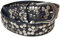 styleBREAKER Damen Nietengürtel mit unterschiedlichen Nieten, Kunstleder Gürtel Einfarbig, Damengürtel kürzbar 03010008, Farbe:Dunkelblau, Größe:80cm