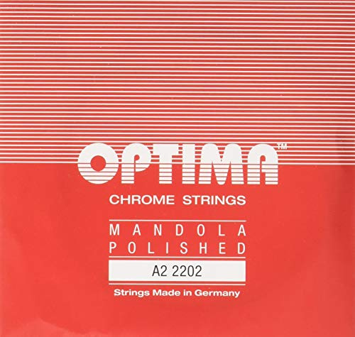 Optima 2202 Mandola CHROME Strings polished a-2 (Paar)