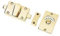 IRONMONGERY WORLD® Vacant, Engaged, Toilet, Bathroom Door Lock Indicator Bolt in 2 FINISHES (Polished Brass)