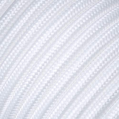 3 Meter - Textilkabel für Lampe, Stoffkabel 2-adrig (2x0,75mm²) Weiß