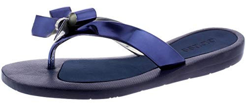 GUESS Femme Tutu Tongues, Bleu Marine 434, 39.5 EU