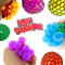 8X Quetschball Squeezeball Bunt ca.6cm Knautschball Antistress Knetball LG