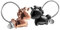 LHKJ Couple Porte-clés, Porte-clés Magnétique Détachable Keychain Baisers Couple Clés Anneaux en Alliage, pour Saint-Valentin Cadeau Anniversaire