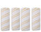 4er Pack Roller Set für Kärcher FC5 / FC3 / FC5D / FC3D Hartbodenreiniger 2055-007.0 2.055-006.0 (gelb)