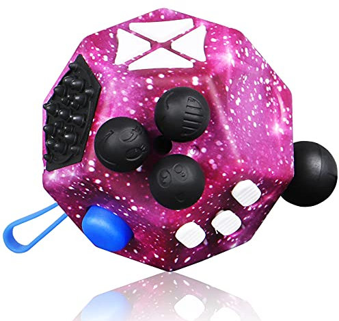 VCOSTORE Fidget Cube mit 12 Seiten, Infinity Cube Fidget Anti Stress Würfel Spielzeug für Erwachsene Kinder mit ADHS,ADD,ASD,ADHD