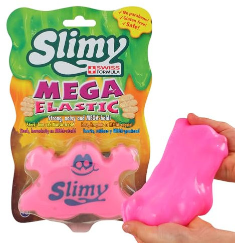 SLIMY Mega Elastic 150g - Original Mega Slime Spielmasse für Kinder, Spielspaß mit superdehnbarem Schleim in der Original Slimy Dose, elastische Spielknete (ab 3 Jahre)