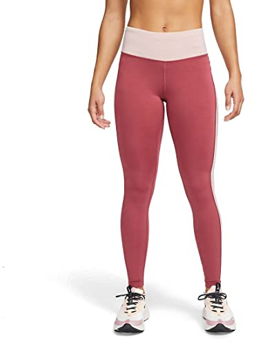 Nike Df Fast Leggings Cedar/Pink Oxford/Reflective S L