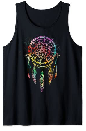 Spiritueller Indianer Traumfänger DREAMCATCHER Feder Tank Top