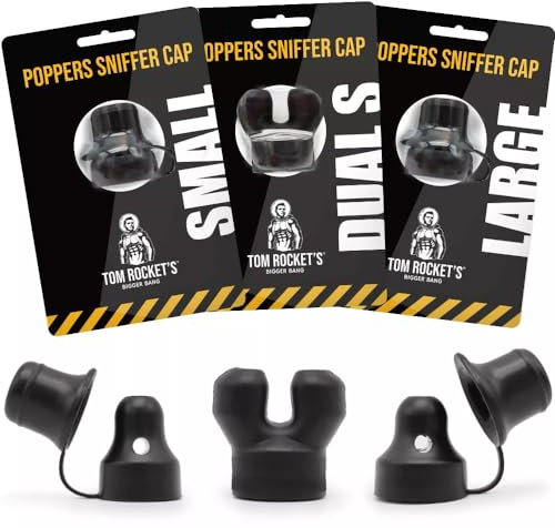 Poppers Power Sniffer Aufsatz für Poppersflaschen | PP Booster - verstärkt die Wirkung (PP Sniffer Cap > 3er Multi Pack)