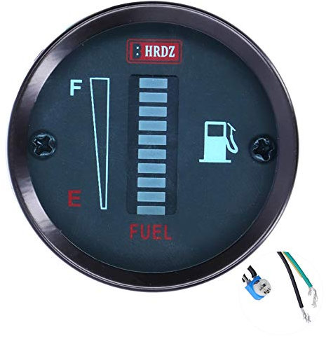 Indicateur de jauge de Carburant, pointeur Universel de réservoir de Carburant, résistance réglable de 52 mm de diamètre 12 V LED pour Bateau de Moto Automatique